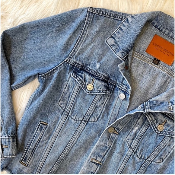 Lucky brand tomboy trucker jean jacket - Picture 3 of 12